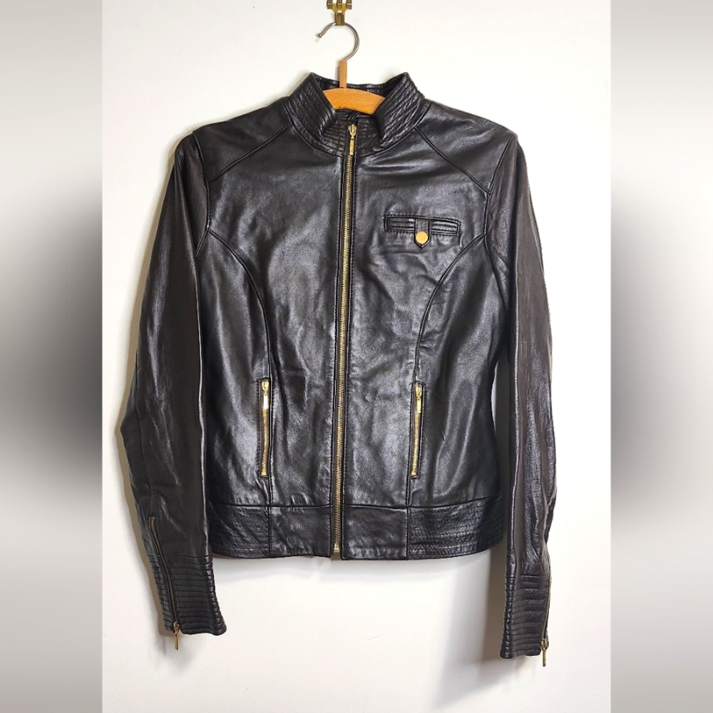 Brown Arden B Leather Jacket